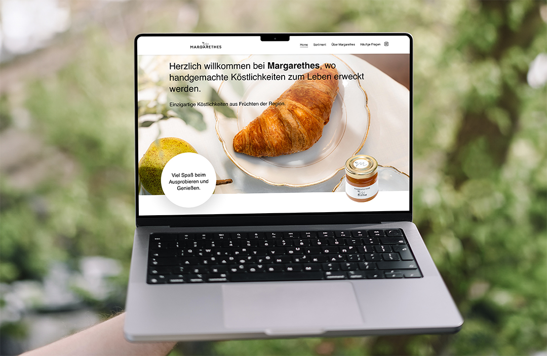 Margarethes Website Gestaltung